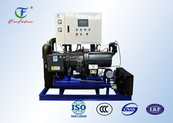 واحد کمپرسور پیچ با کنترل PLC و کمپرسور Bitzer CSH برای سردخانه R407C 2
