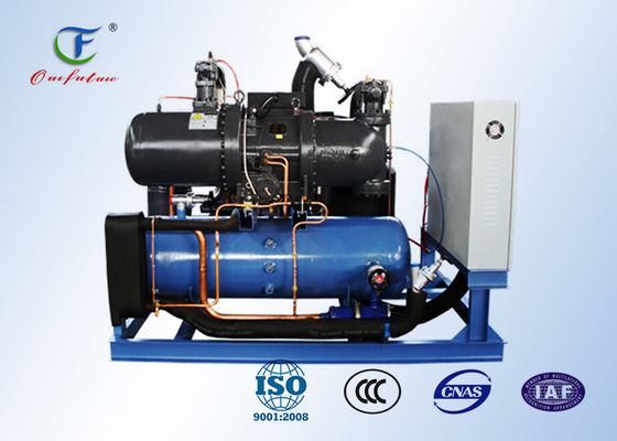 واحد کمپرسور پیچ با کنترل PLC و کمپرسور Bitzer CSH برای سردخانه R407C 2