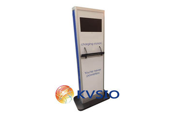 طبقه ایستاده تلفن همراه شارژ کیوسک تبلیغات Videro صفحه نمایش